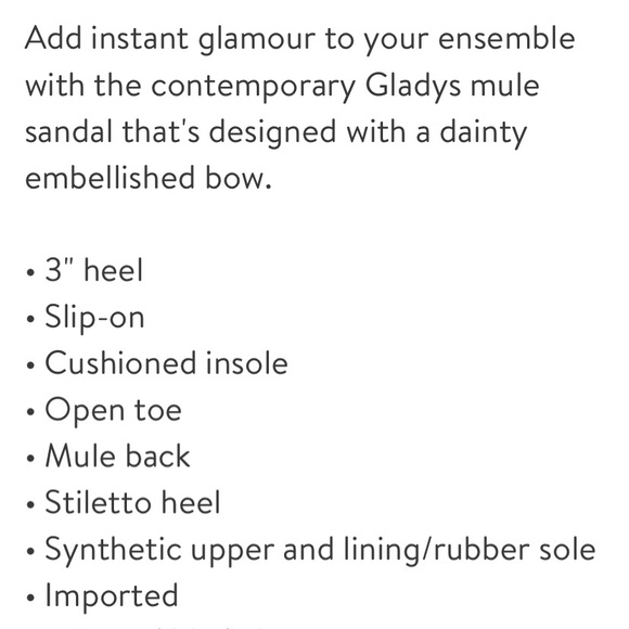 NEW Adrienne Vittadini Gladys Bow Mule - Picture 8 of 9